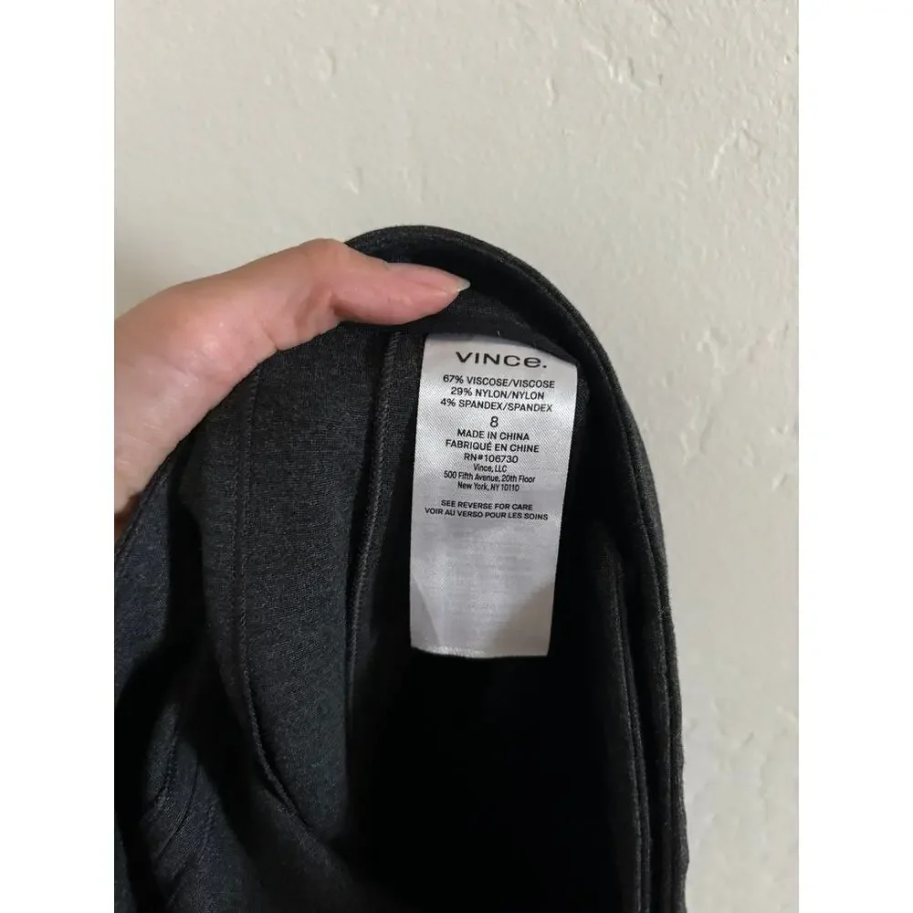 Vince Pants Women's 8 Dark Gray Skinny Ankle Trousers - Picture 5 of 7